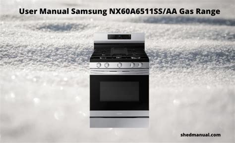 samsung gas cooker manual